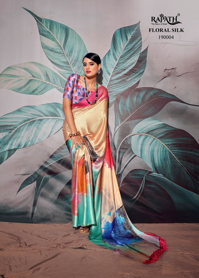 Rajpath Patang Floral Silk Festive Wear Weaving Saree Catalog